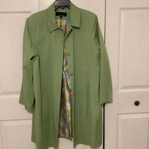 jones new york leather belted trench coat